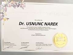 Сертификат Уснунц Нарек Варданович